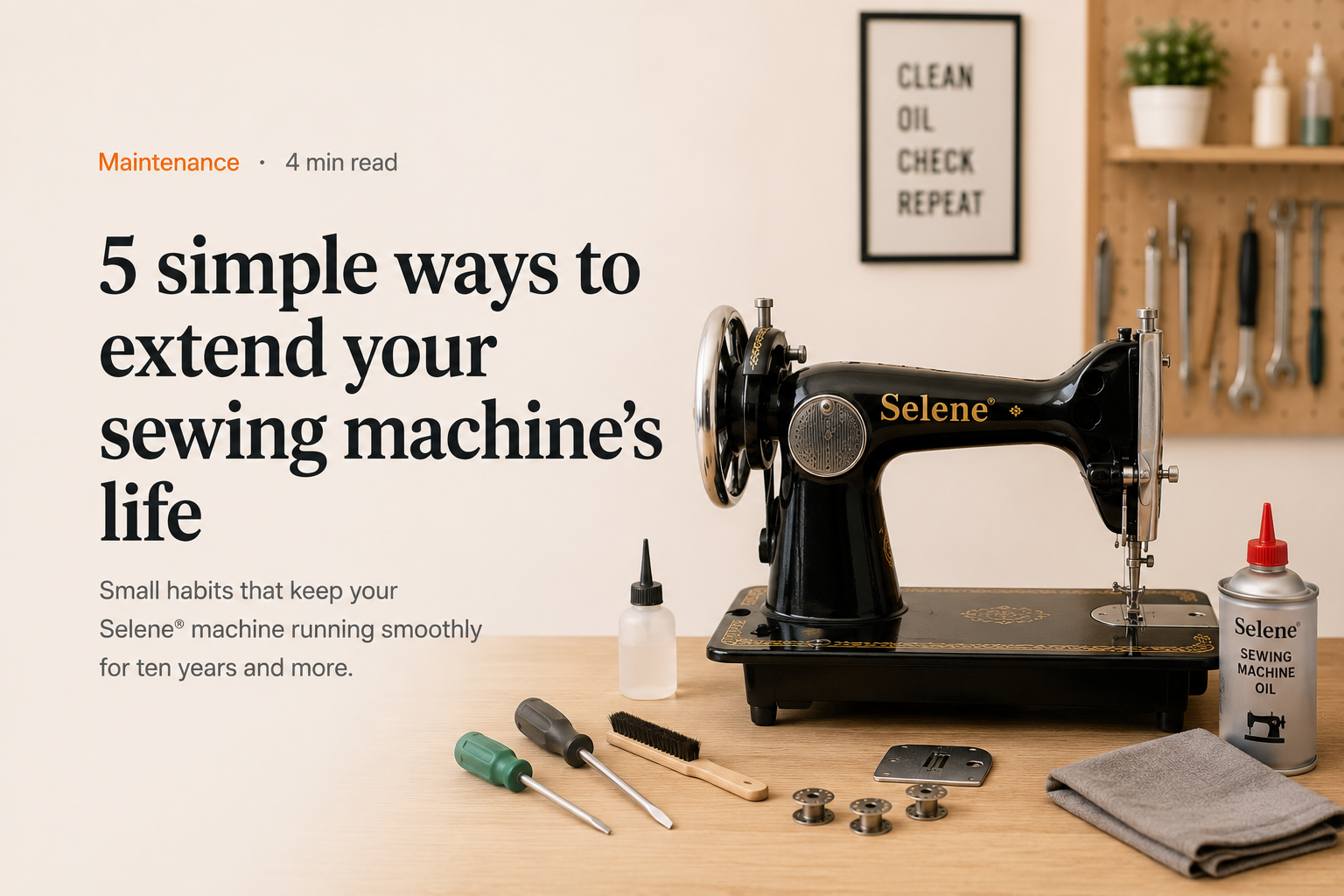 5 simple ways to extend your sewing machine's life